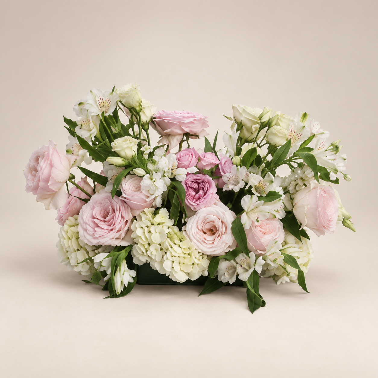 Blush and White Floral Centerpiece